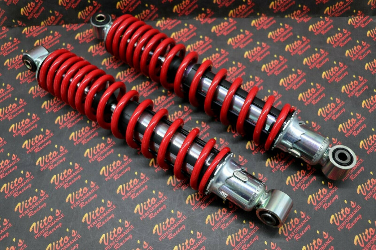 2 x NEW FRONT SHOCKS 1987-2006 Yamaha Banshee ATV springs RED 2