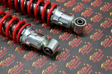 2 x NEW FRONT SHOCKS 1987-2006 Yamaha Banshee ATV springs RED 4