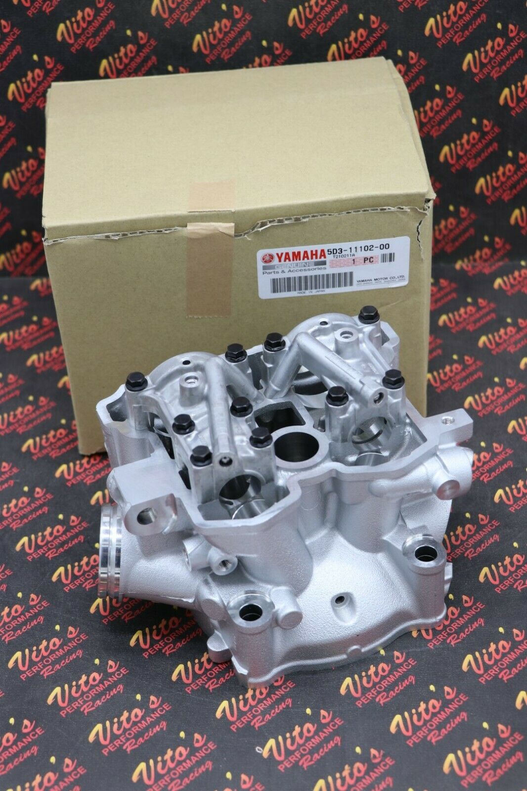 NEW Yamaha YFZ450 OEM cylinder head + cam cap towers YFZ 450 2004-2009 6