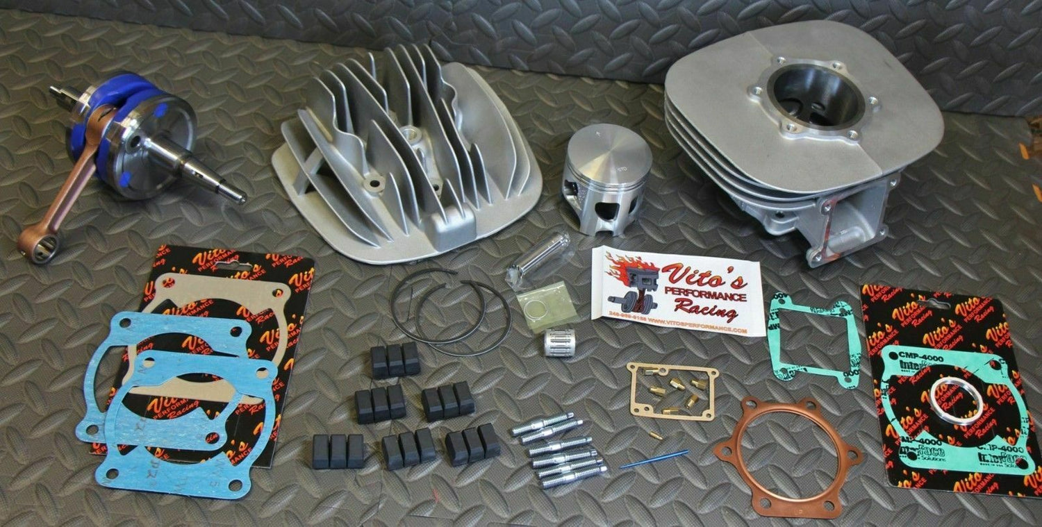 Vito's BLASTER Big Bore 240cc Yamaha 72.00 Cylinder +3mm stroker crank WISECO 1