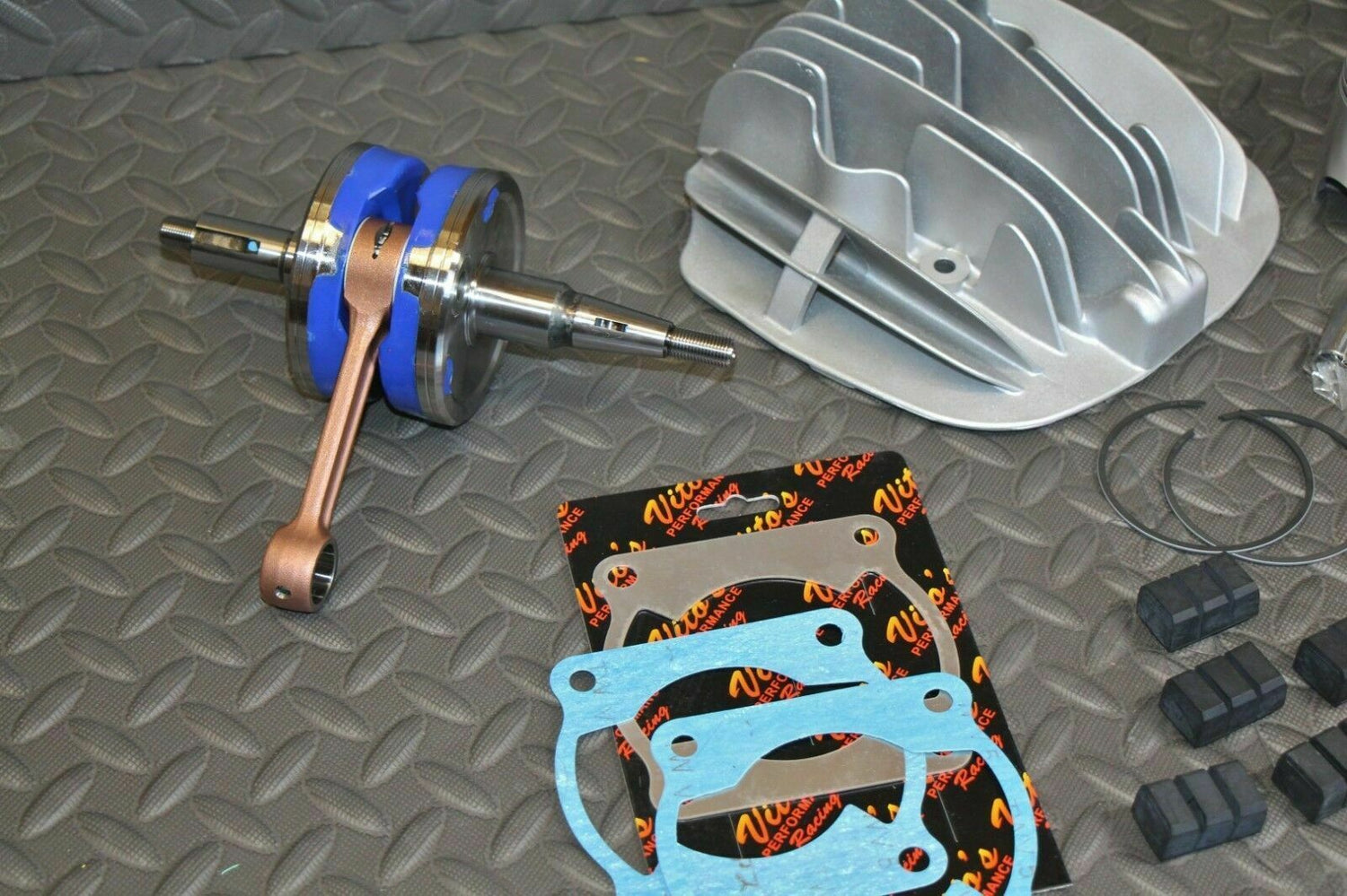 Vito's BLASTER Big Bore 240cc Yamaha 72.00 Cylinder +3mm stroker crank WISECO 2