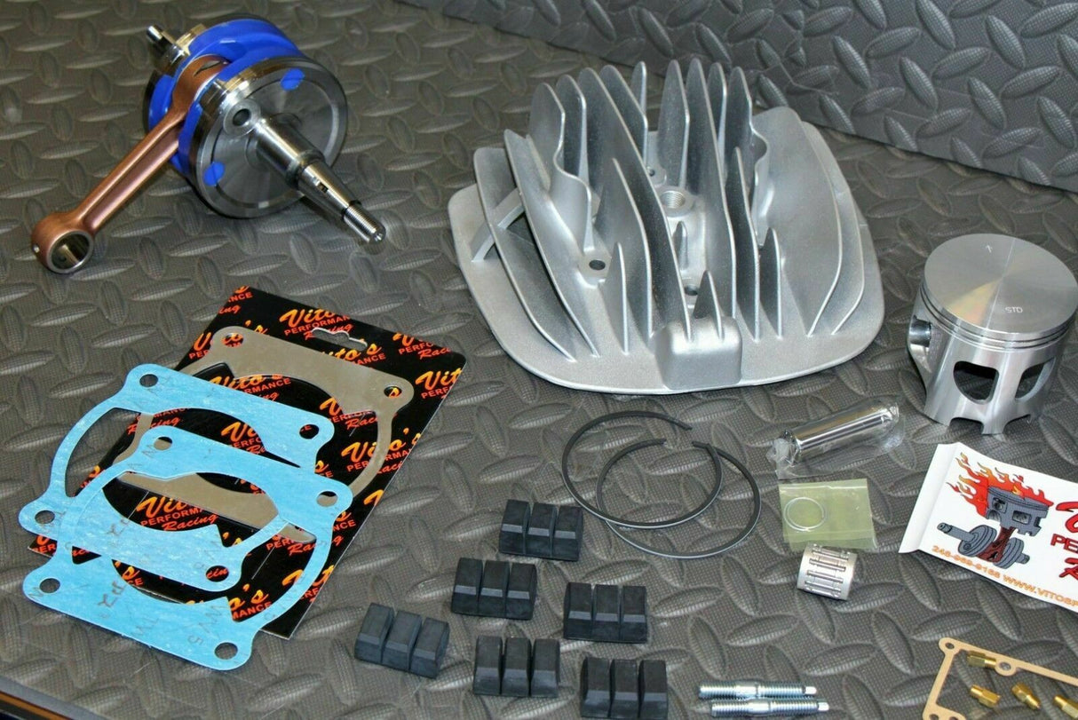 Vito's BLASTER Big Bore 240cc Yamaha 72.00 Cylinder +3mm stroker crank WISECO 3