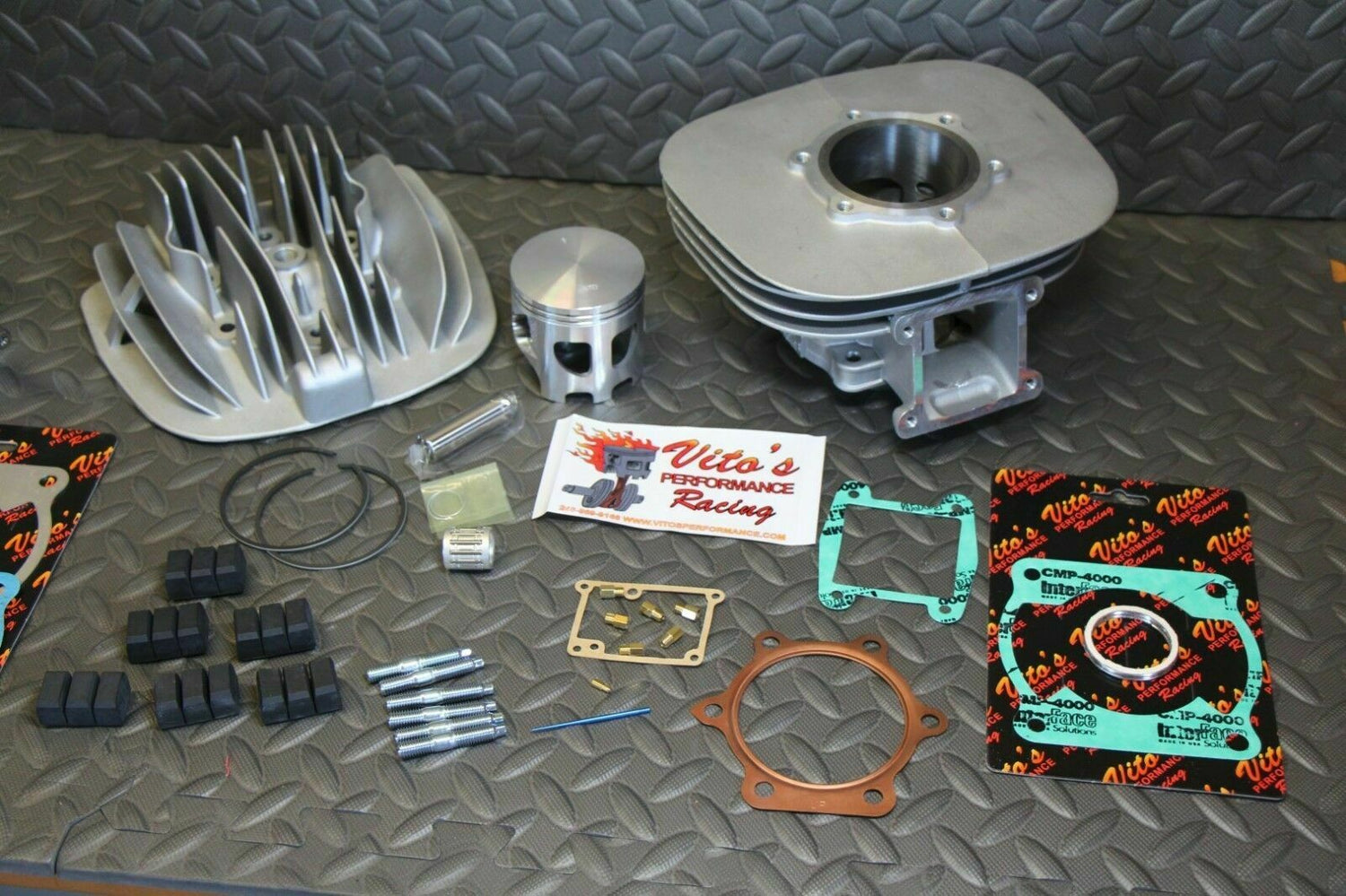 Vito's BLASTER Big Bore 240cc Yamaha 72.00 Cylinder +3mm stroker crank WISECO 4