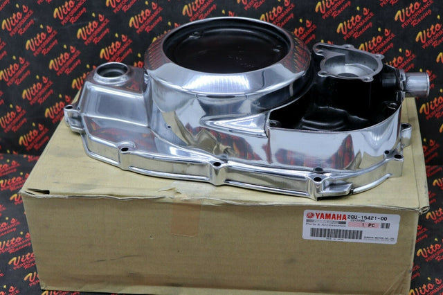 NEW POLISHED Yamaha Banshee clutch side engine cover OEM FACTORY fits 1987-2006 1