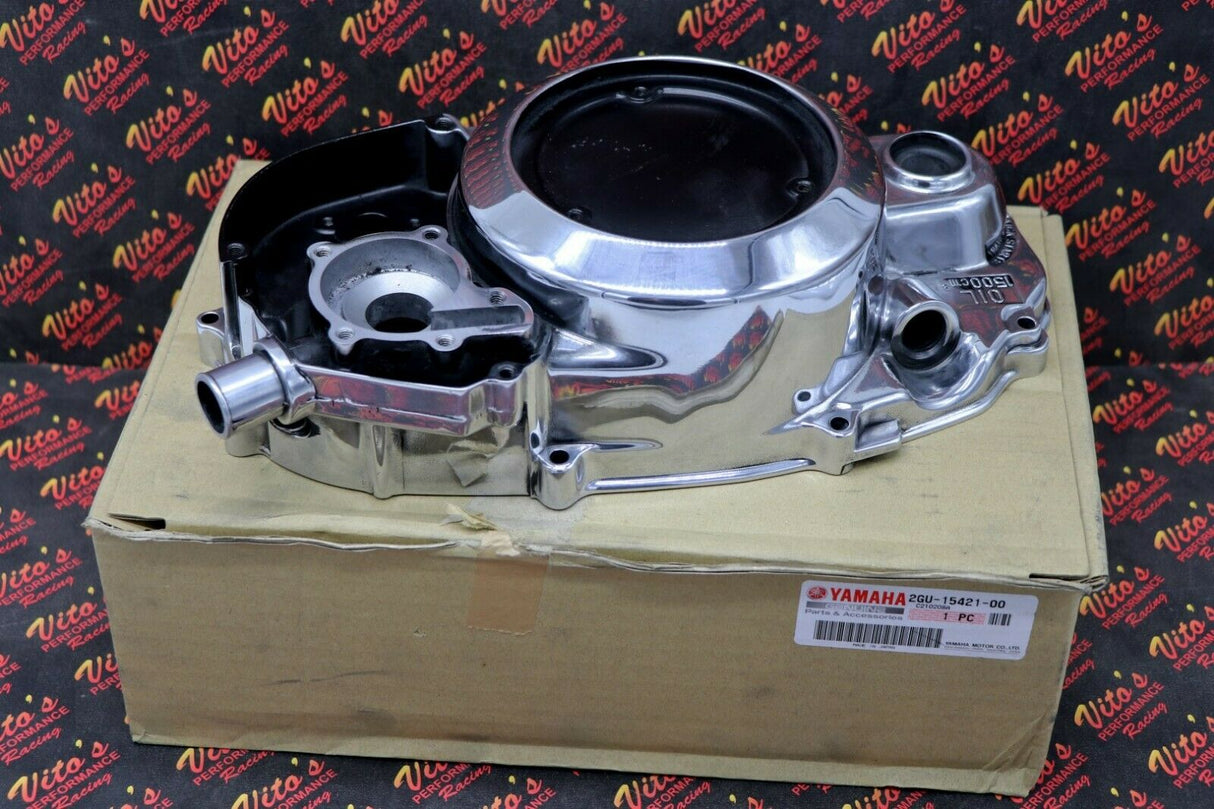 NEW POLISHED Yamaha Banshee clutch side engine cover OEM FACTORY fits 1987-2006 2