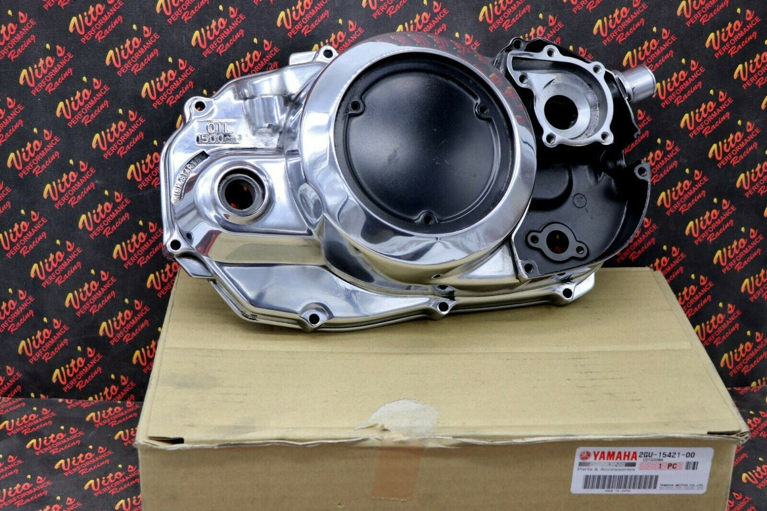 NEW POLISHED Yamaha Banshee clutch side engine cover OEM FACTORY fits 1987-2006 5
