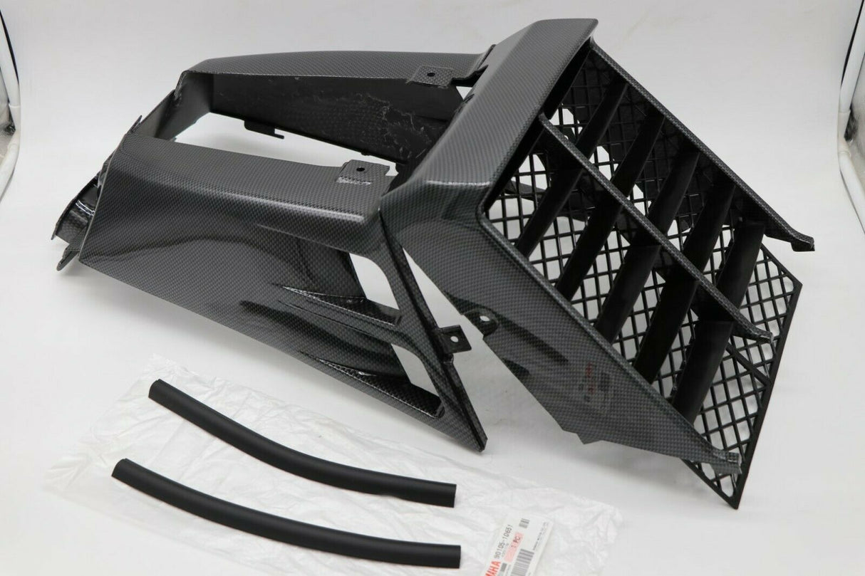 Yamaha Banshee grill gas tank plastic radiator cover CARBON FIBER SE SP Gloss 2