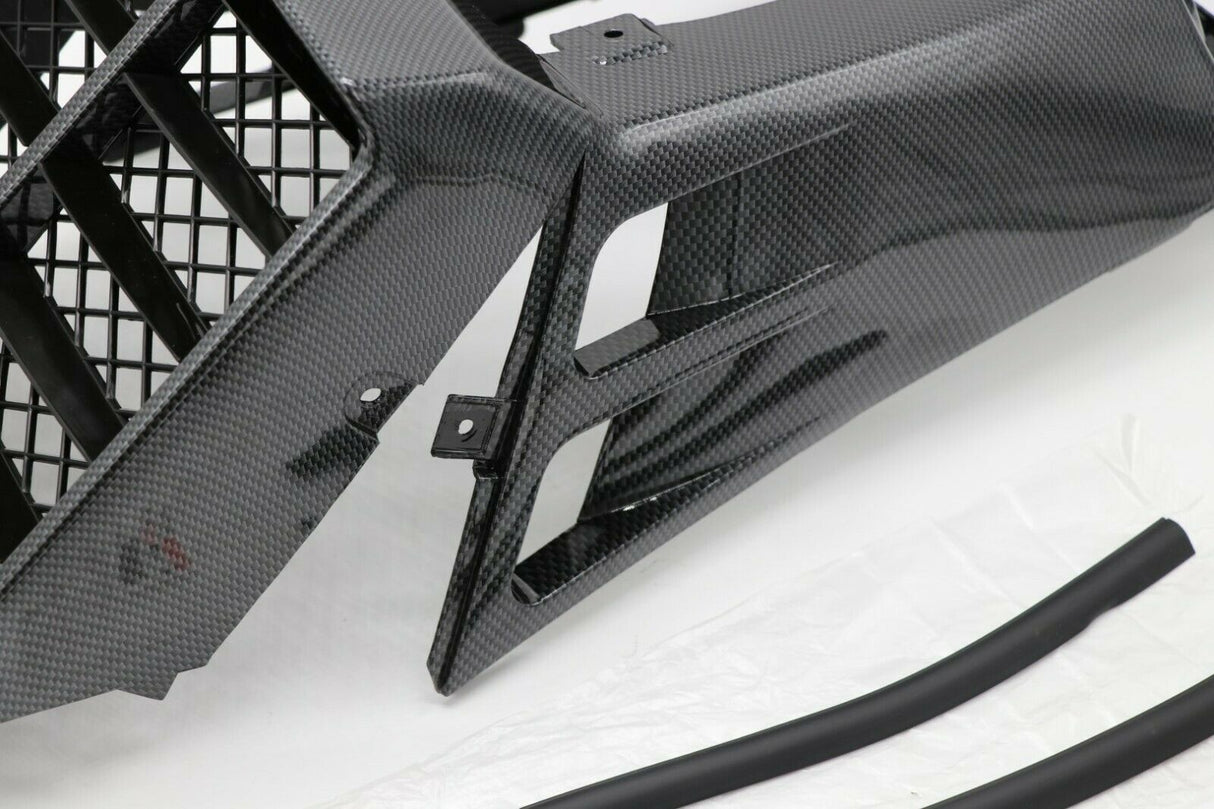 Yamaha Banshee grill gas tank plastic radiator cover CARBON FIBER SE SP Gloss 5