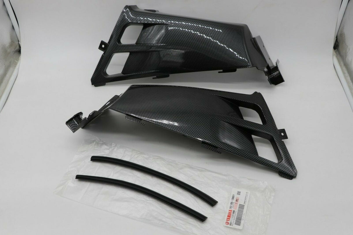 Yamaha Banshee grill gas tank plastic radiator cover CARBON FIBER SE SP Gloss 10