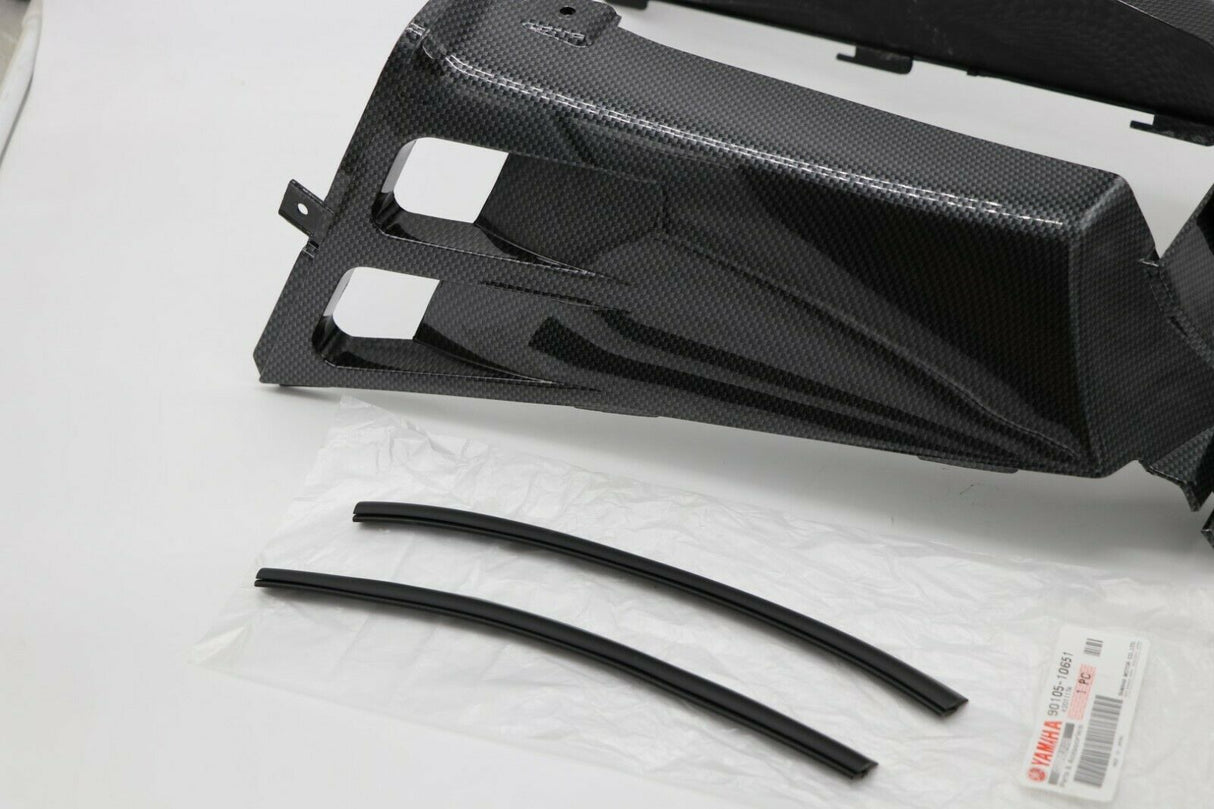 Yamaha Banshee grill gas tank plastic radiator cover CARBON FIBER SE SP Gloss 11