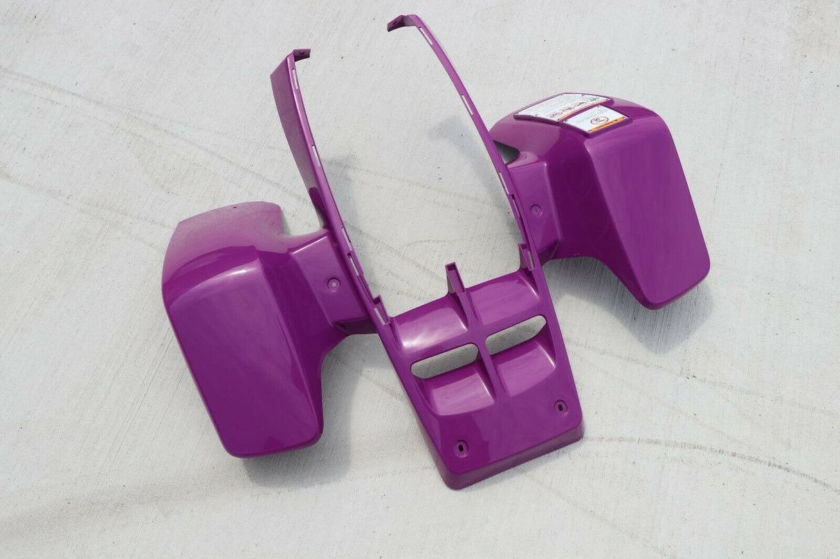 NEW front fenders Yamaha Banshee plastic body 1987-2006 BRIGHT PURPLE 1995 front 2