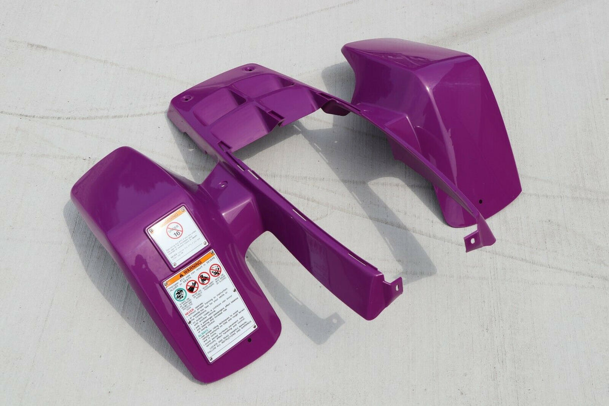 NEW front fenders Yamaha Banshee plastic body 1987-2006 BRIGHT PURPLE 1995 front 3