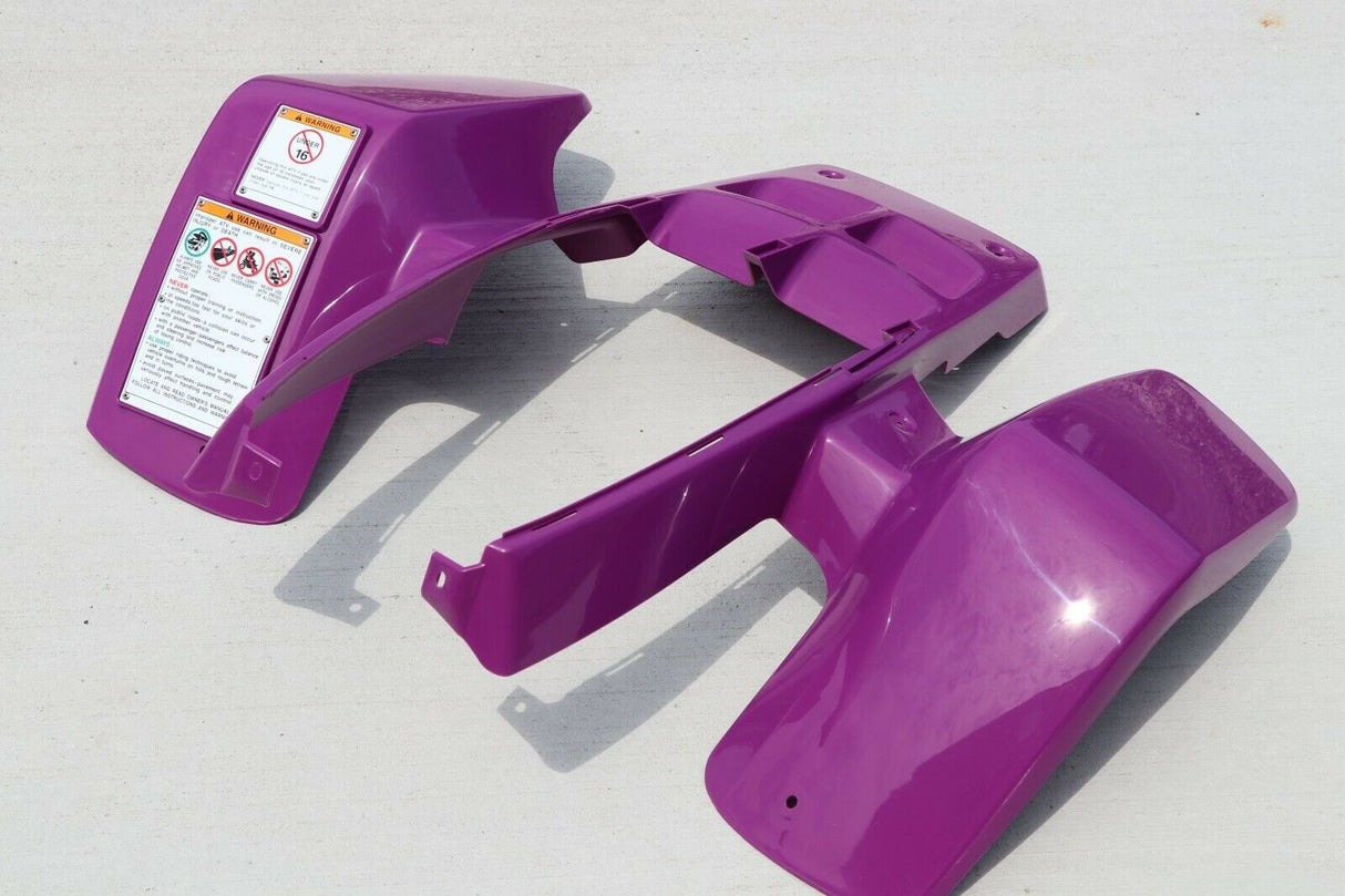 NEW front fenders Yamaha Banshee plastic body 1987-2006 BRIGHT PURPLE 1995 front 5