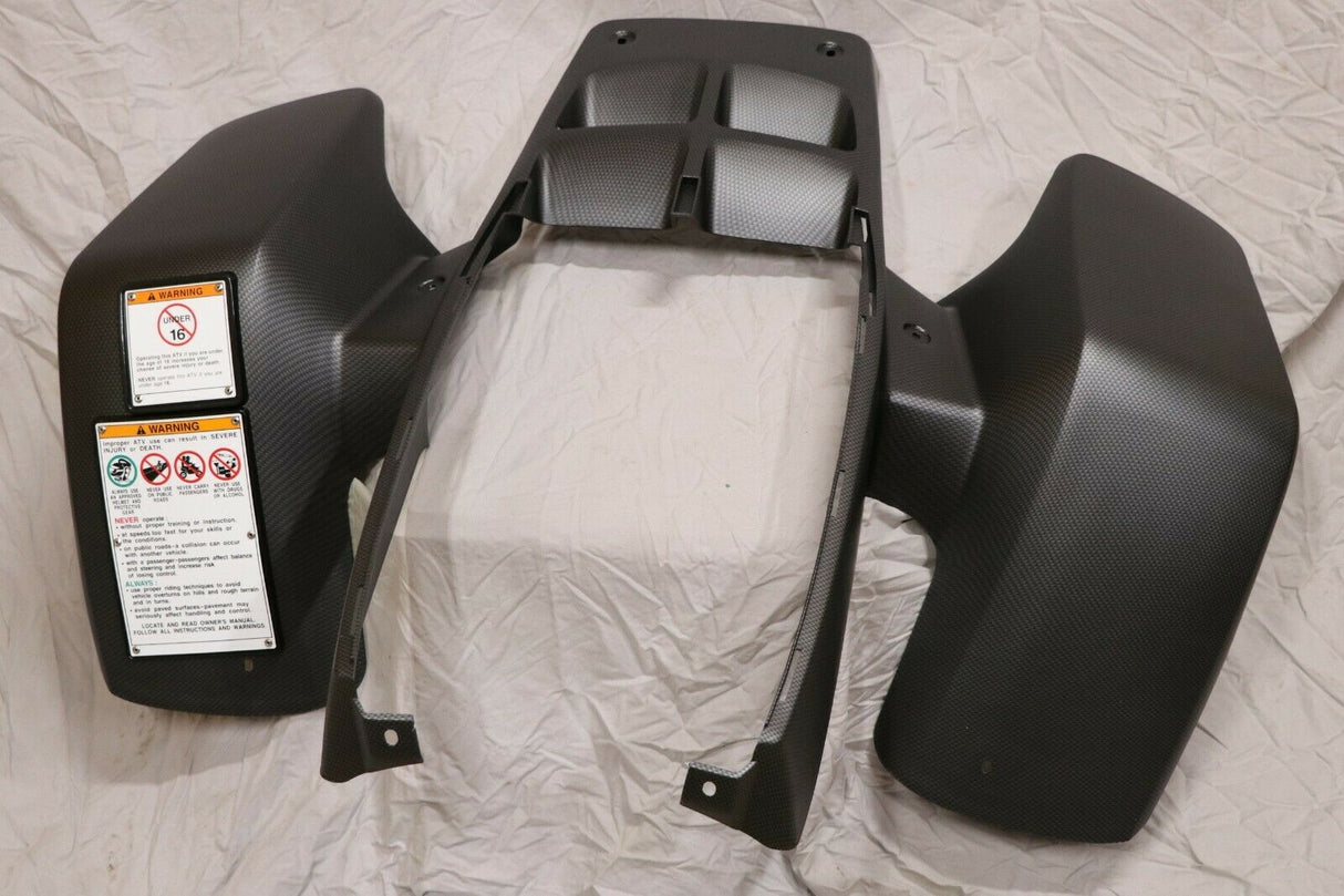 NEW front fenders Yamaha Banshee plastic body 1987-2006 CARBON FIBER MATTE front 1