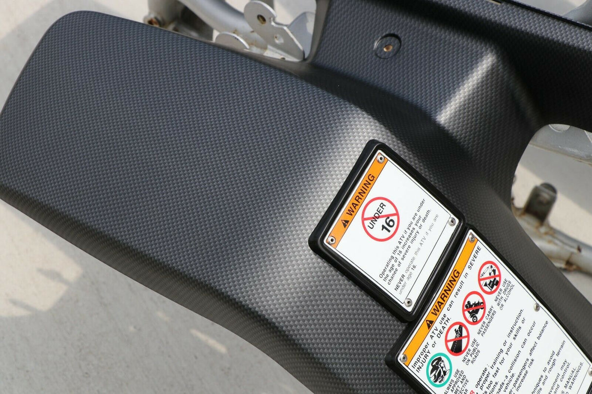 NEW front fenders Yamaha Banshee plastic body 1987-2006 CARBON FIBER MATTE front 10