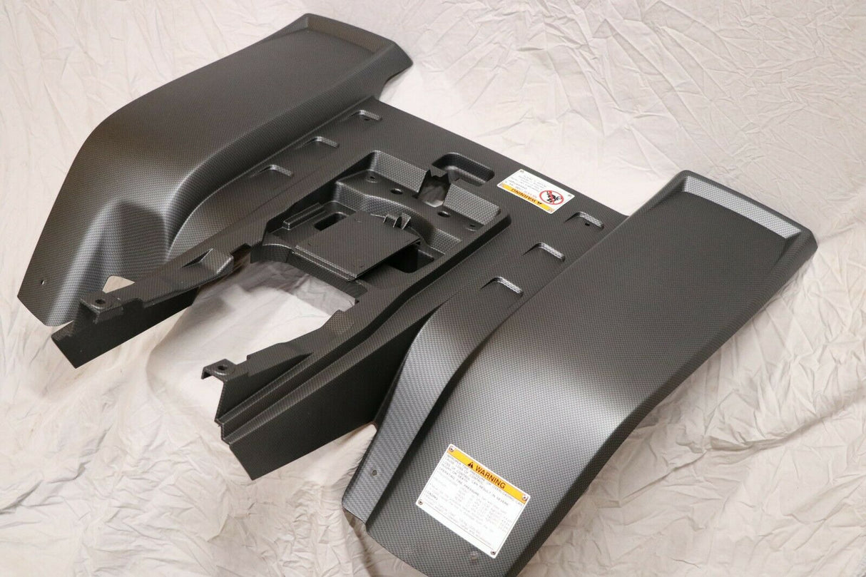 NEW fenders Yamaha Banshee plastic body 1987-2006 MATTE CARBON FIBER rear 1