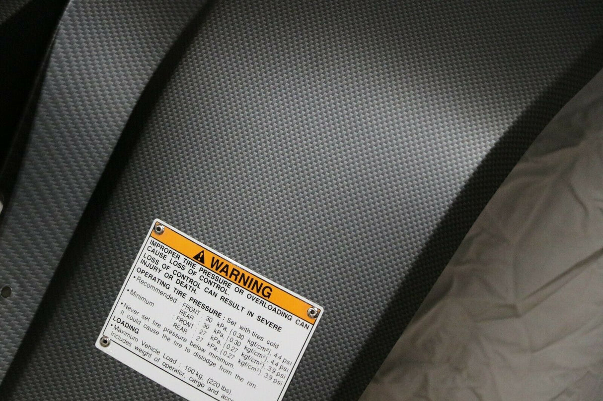 NEW fenders Yamaha Banshee plastic body 1987-2006 MATTE CARBON FIBER rear 6