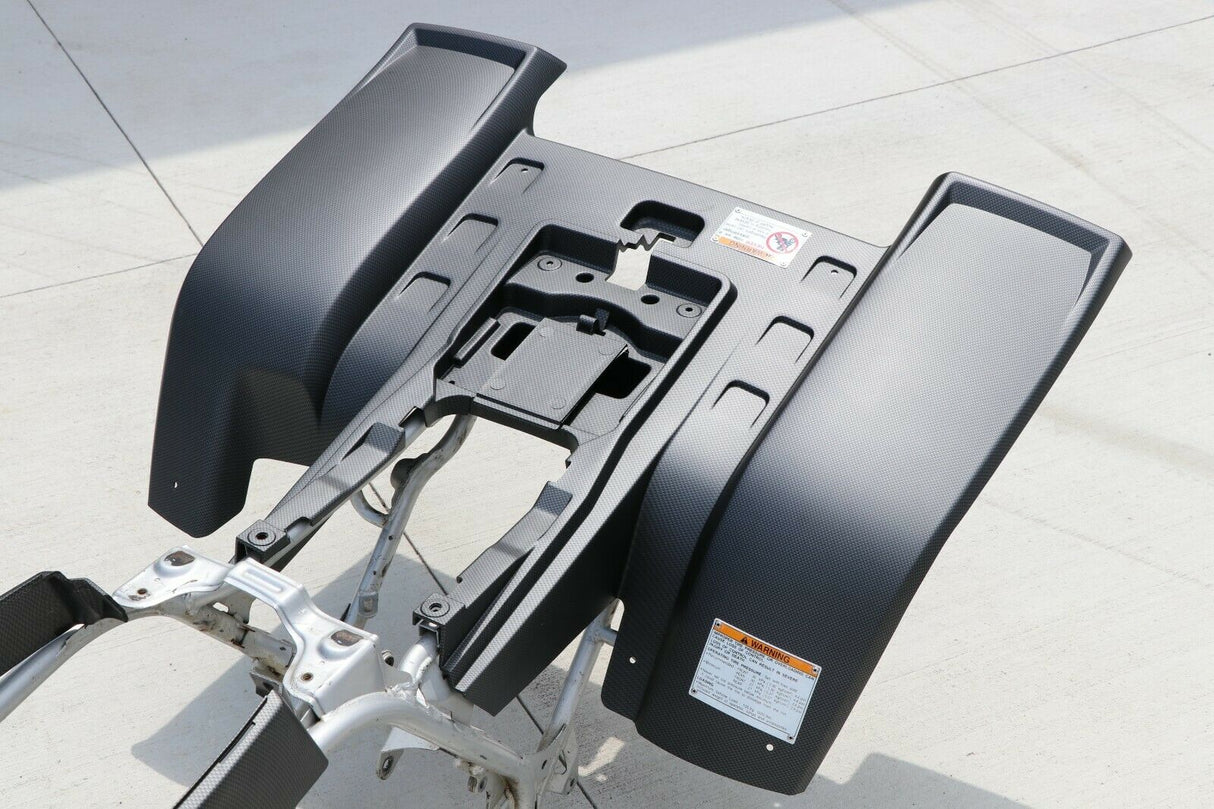 NEW fenders Yamaha Banshee plastic body 1987-2006 MATTE CARBON FIBER rear 7