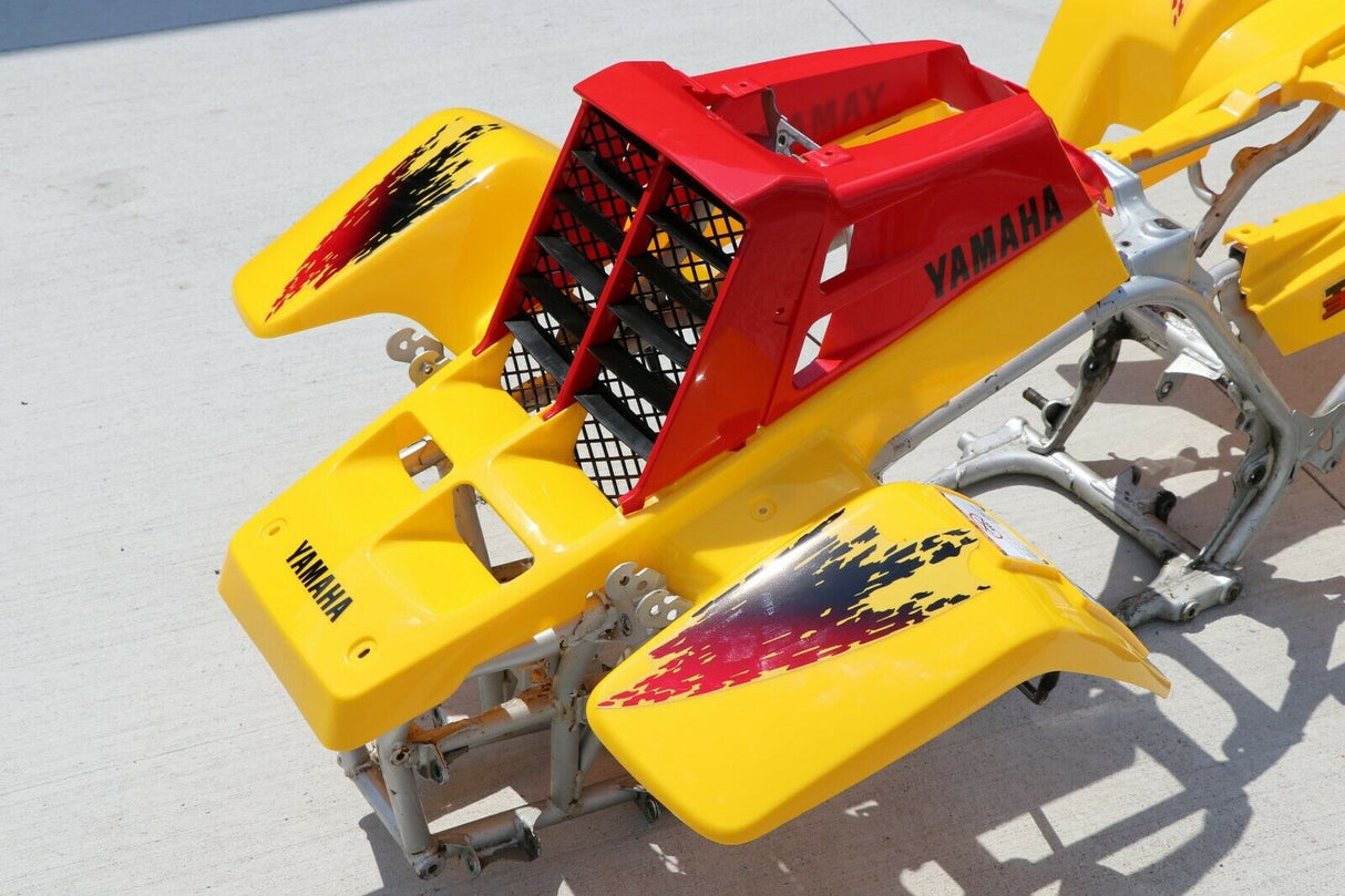 Yamaha Banshee fenders + gas tank plastic grill + graphics YELLOW RED 1997 7