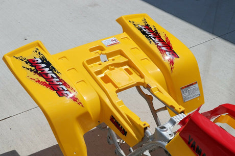 Yamaha Banshee fenders + gas tank plastic grill + graphics YELLOW RED 1997 9