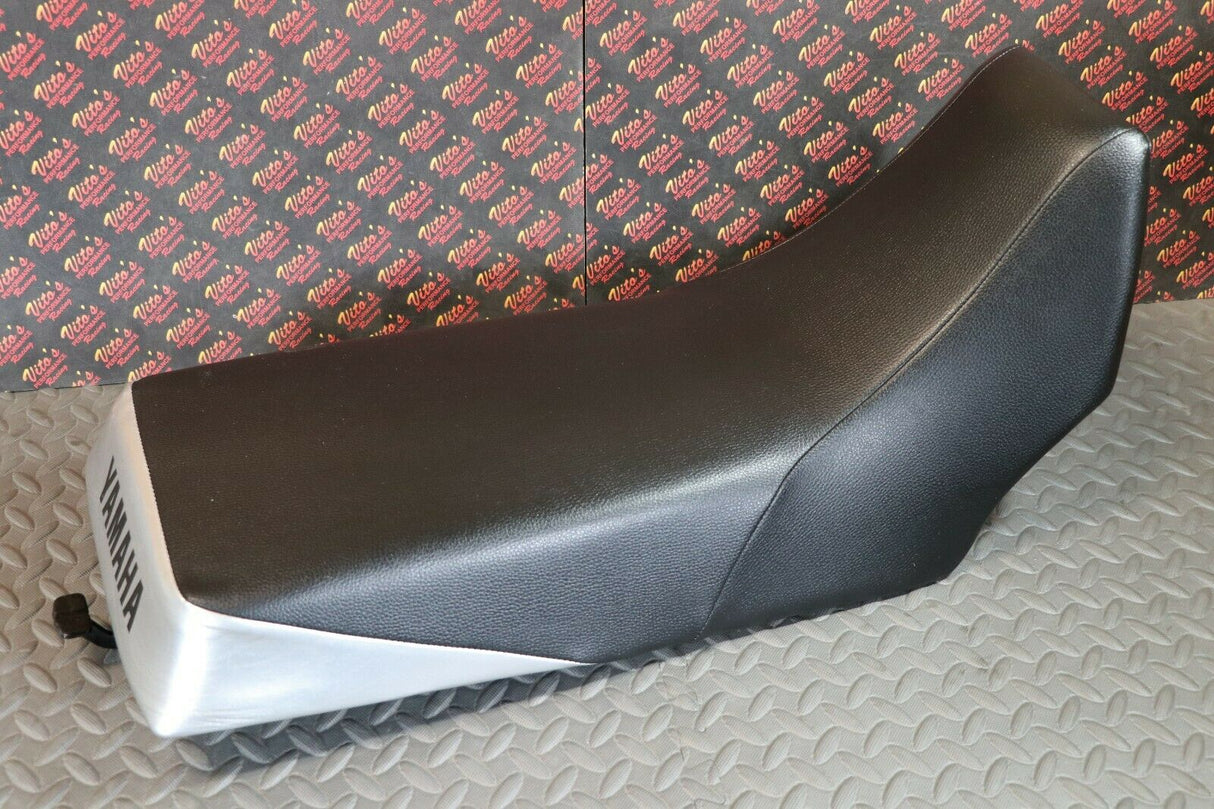 NEW Complete seat 1987-2006 Yamaha Banshee BLACK + SILVER + lettering 2