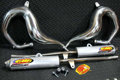 FMF Fatty exhaust Pipes  Turbine core 2 spark arrestor silencers Yamaha Banshee 1