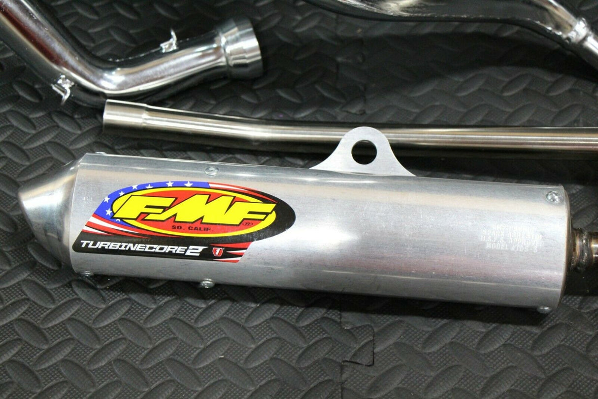 FMF Fatty exhaust Pipes  Turbine core 2 spark arrestor silencers Yamaha Banshee 8
