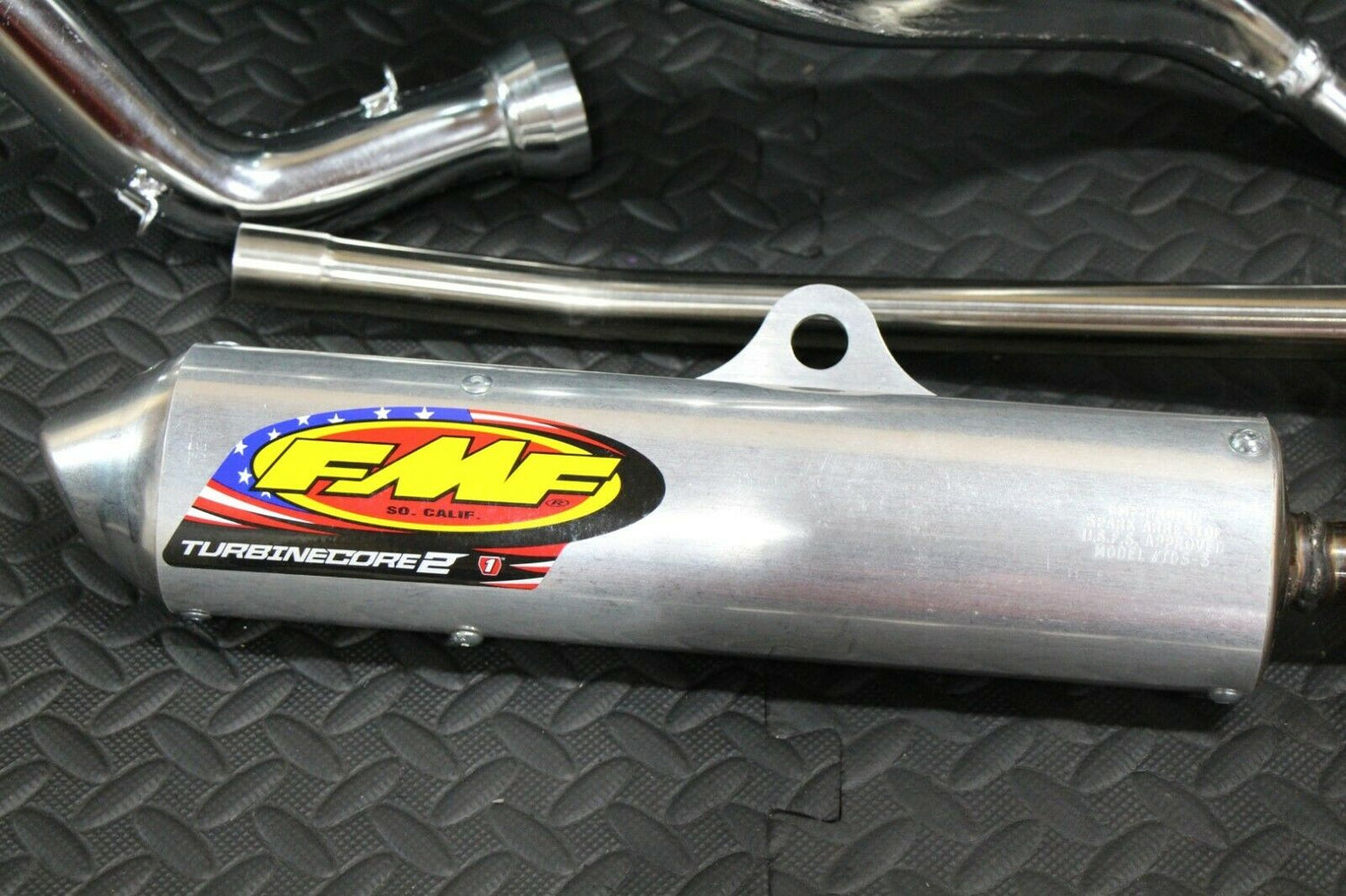 FMF Fatty exhaust Pipes  Turbine core 2 spark arrestor silencers Yamaha Banshee 8