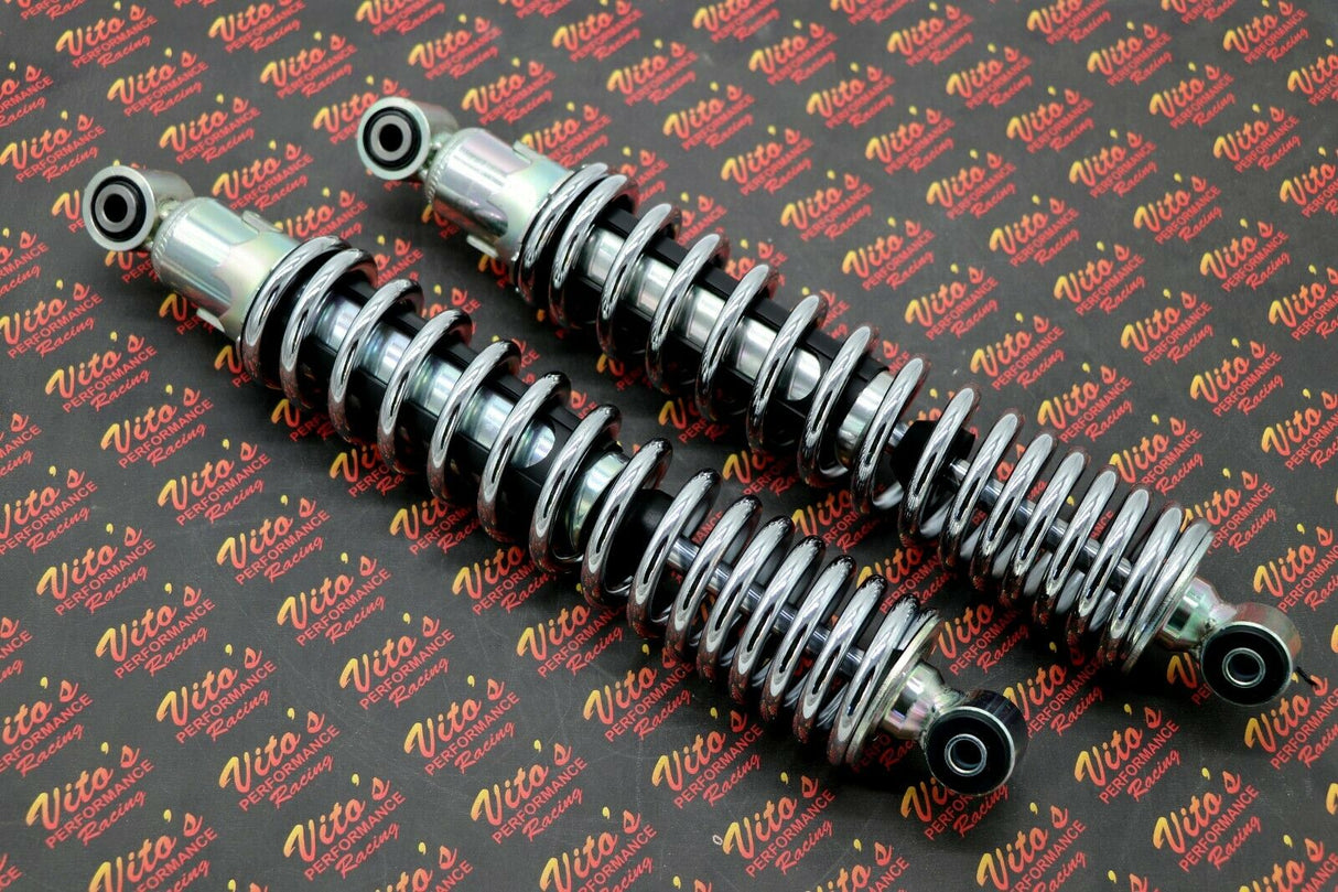 2 x NEW FRONT SHOCKS 1987-2006 Yamaha Banshee ATV springs CHROME 1