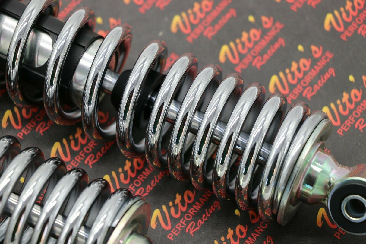 2 x NEW FRONT SHOCKS 1987-2006 Yamaha Banshee ATV springs CHROME 4
