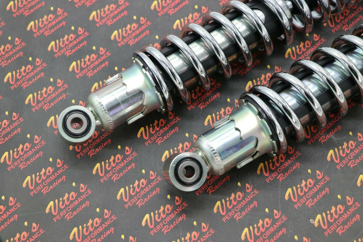 2 x NEW FRONT SHOCKS 1987-2006 Yamaha Banshee ATV springs CHROME 7