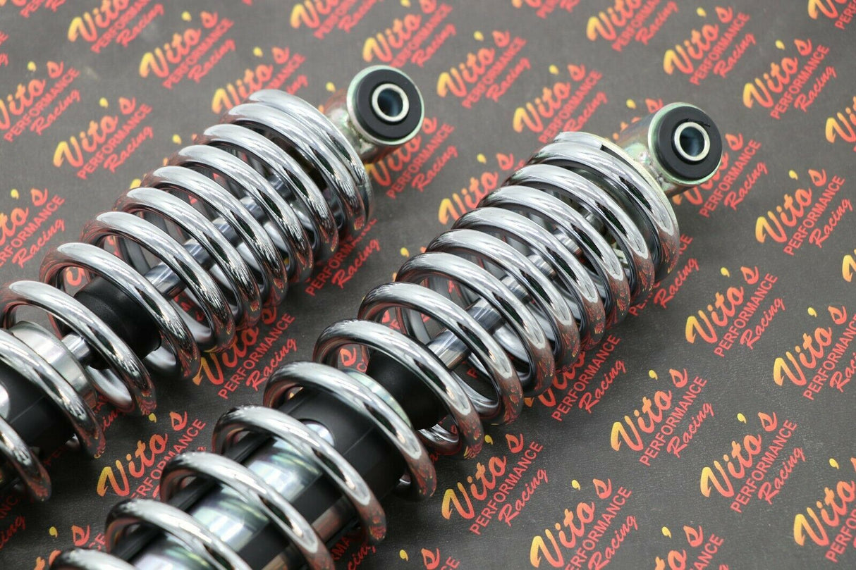 2 x NEW FRONT SHOCKS 1987-2006 Yamaha Banshee ATV springs CHROME 8