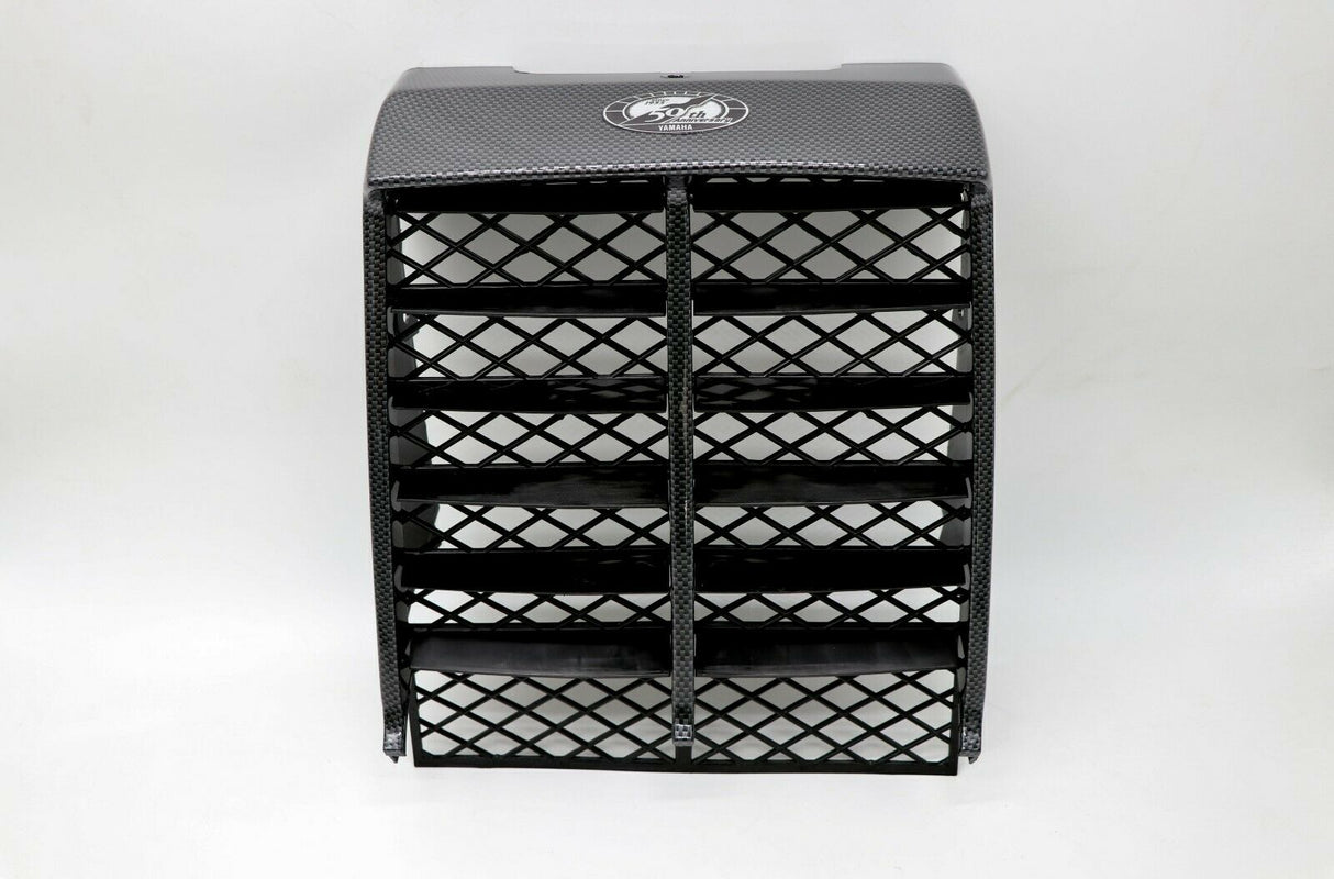 Yamaha Banshee grill plastic radiator cover CARBON FIBER 50th bubble gel emblem 4