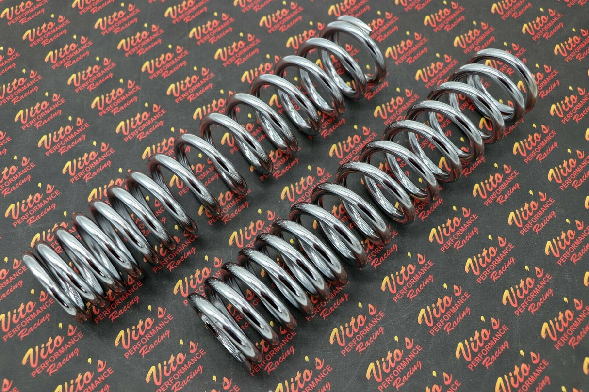 2 x front shock springs Yamaha Banshee 1987-2006 CHROME PLATED (one pair) 1