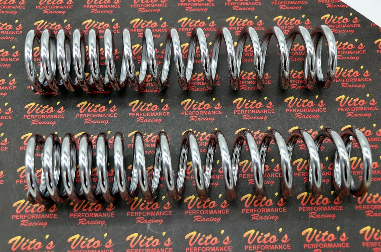 2 x front shock springs Yamaha Banshee 1987-2006 CHROME PLATED (one pair) 2