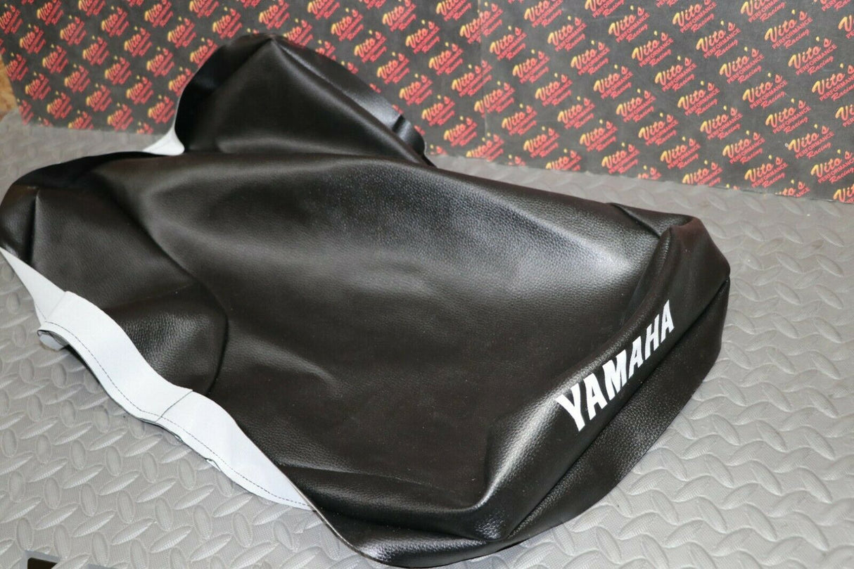 NEW SEAT COVER ONLY 1987-2006 Yamaha Banshee cover ALL BLACK TEXTURE + lettering 3