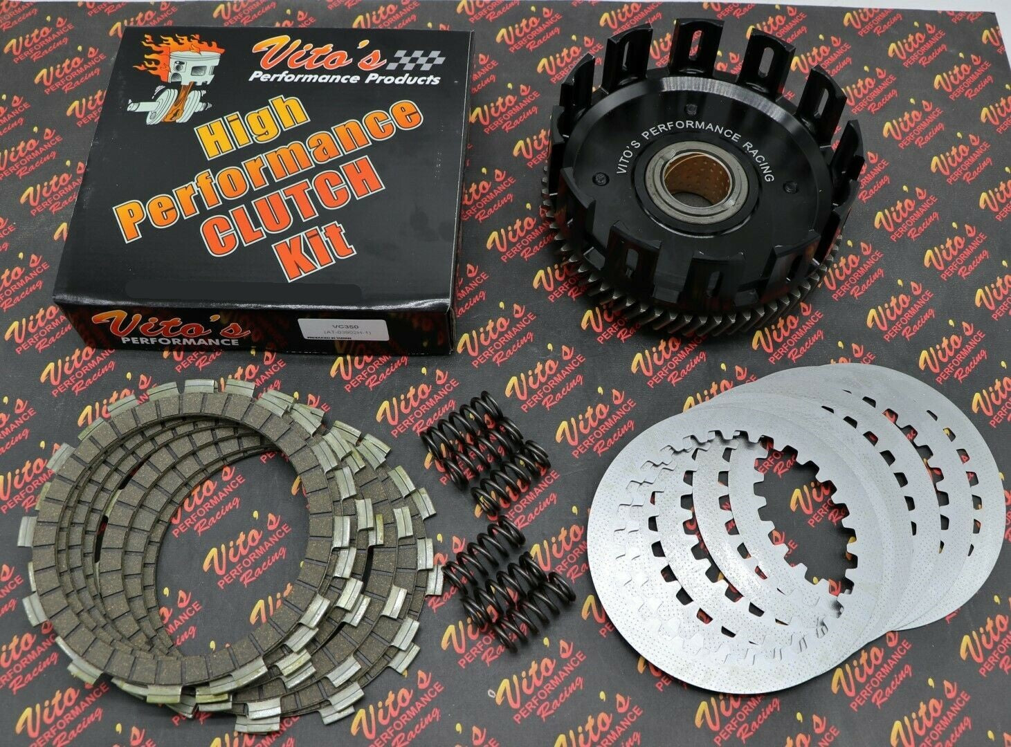 Vito's BILLET CLUTCH BASKET + main gear + fibers Yamaha Banshee 1987-2006 1