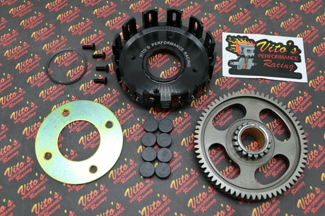 Vito's BILLET CLUTCH BASKET + main gear + fibers Yamaha Banshee 1987-2006 2