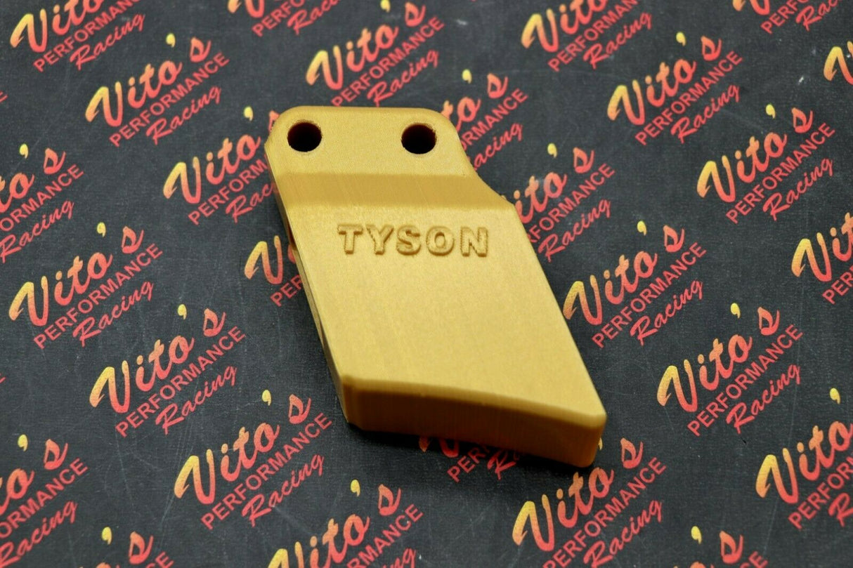 TYSON RACING swingarm rear chain slider guide Raptor 700 660 Banshee 400EX GOLD 2