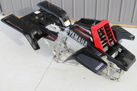 Yamaha Banshee fenders + gas tank plastic grill + graphics BLACK RED 2003 1