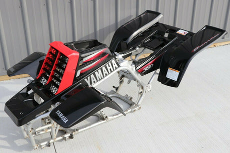 Yamaha Banshee fenders + gas tank plastic grill + graphics BLACK RED 2003 2