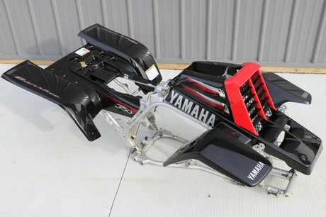 Yamaha Banshee fenders + gas tank plastic grill + graphics BLACK RED 2003 4