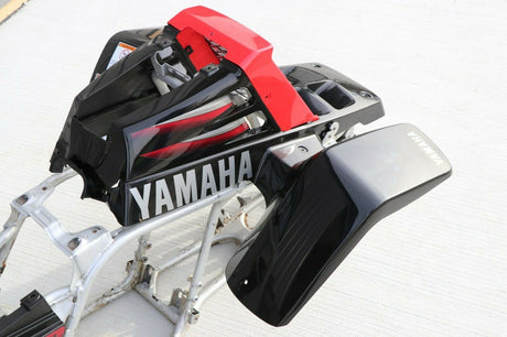 Yamaha Banshee fenders + gas tank plastic grill + graphics BLACK RED 2003 8