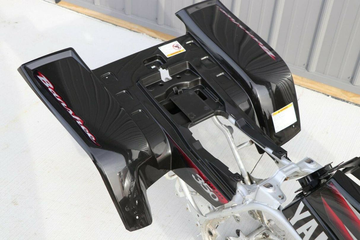 Yamaha Banshee fenders + gas tank plastic grill + graphics BLACK RED 2003 11