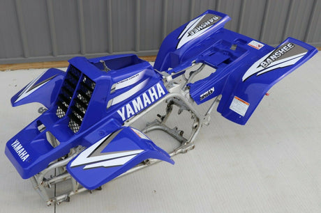Yamaha Banshee fenders + gas tank plastic + rad cover grill + graphics BLUE 1999 1