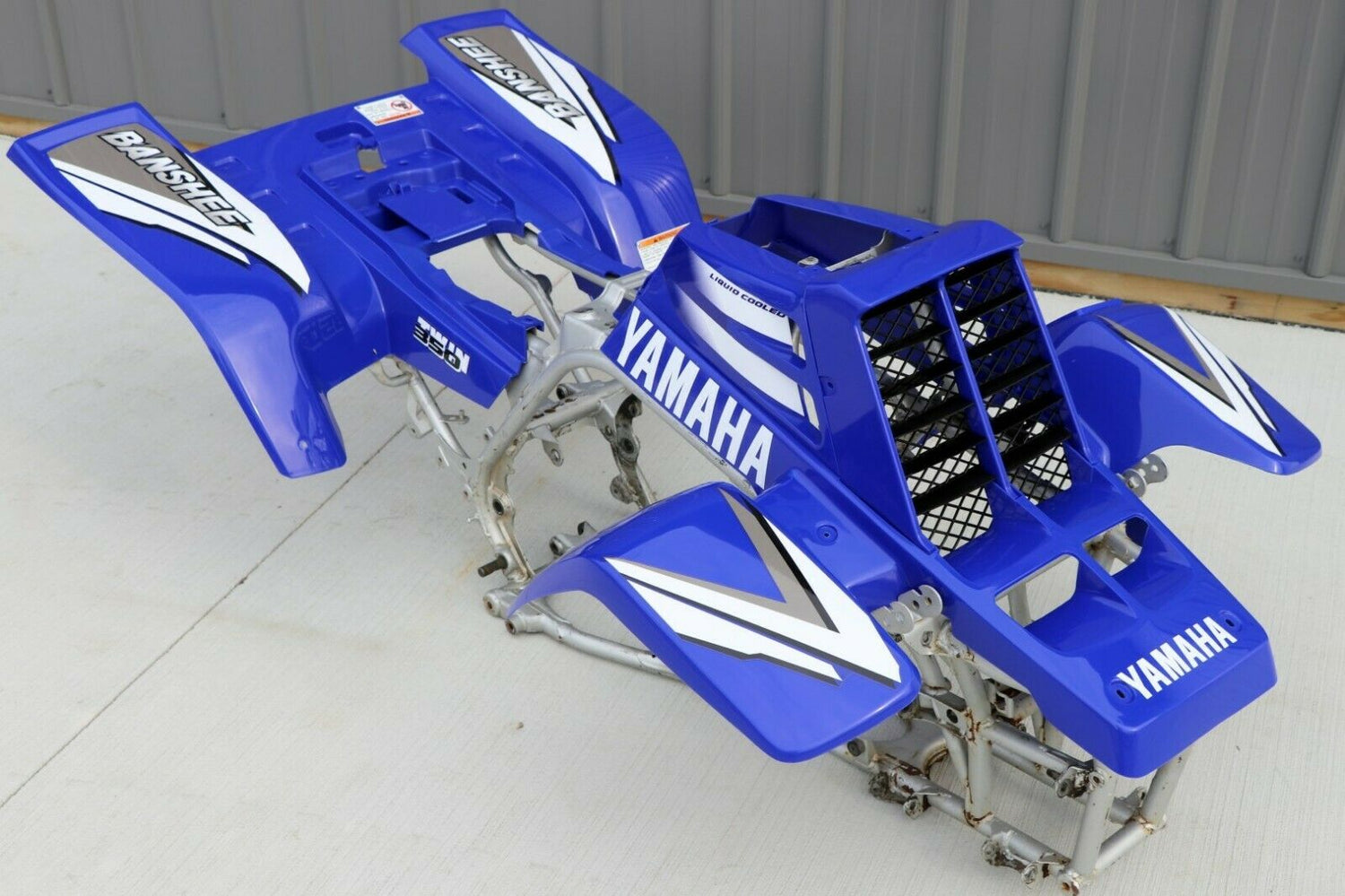 Yamaha Banshee fenders + gas tank plastic + rad cover grill + graphics BLUE 1999 2