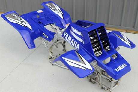 Yamaha Banshee fenders + gas tank plastic + rad cover grill + graphics BLUE 1999 2