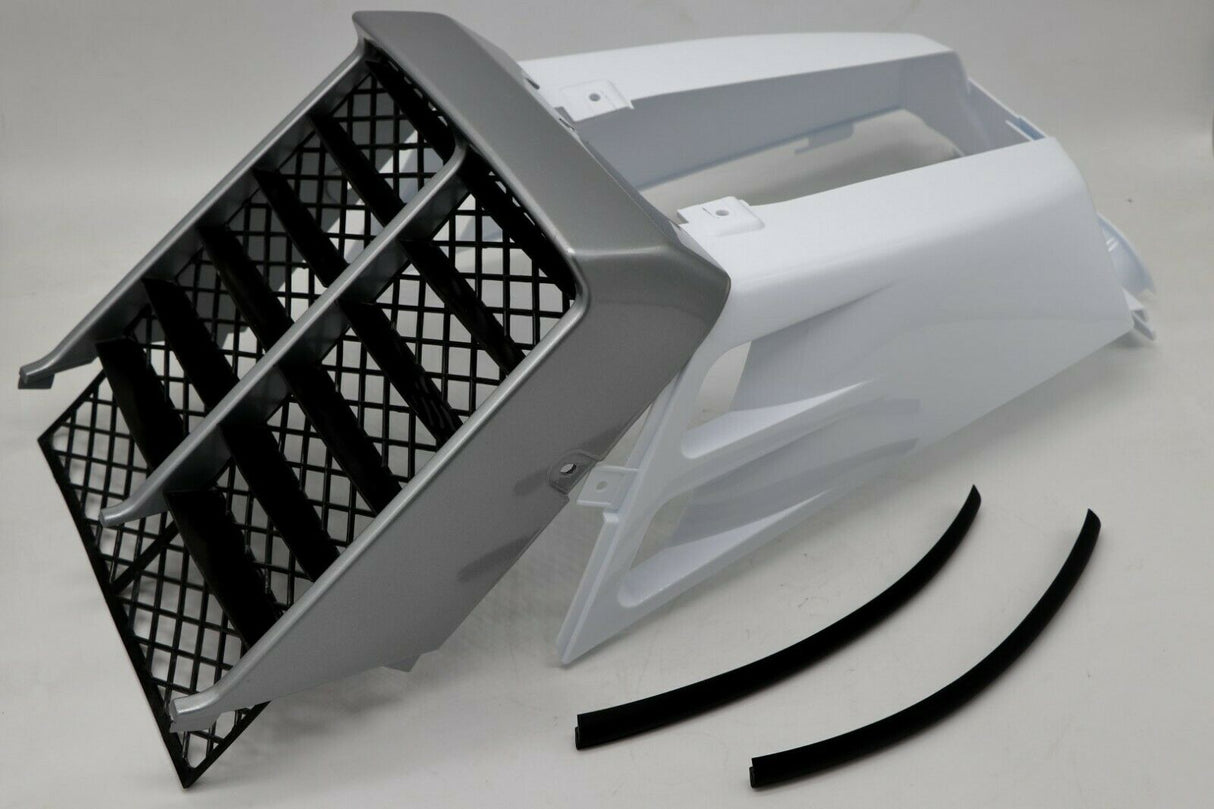 NEW Vito's Yamaha Banshee plastic gas tank side covers + grill 2006 WHITE SILVER 3