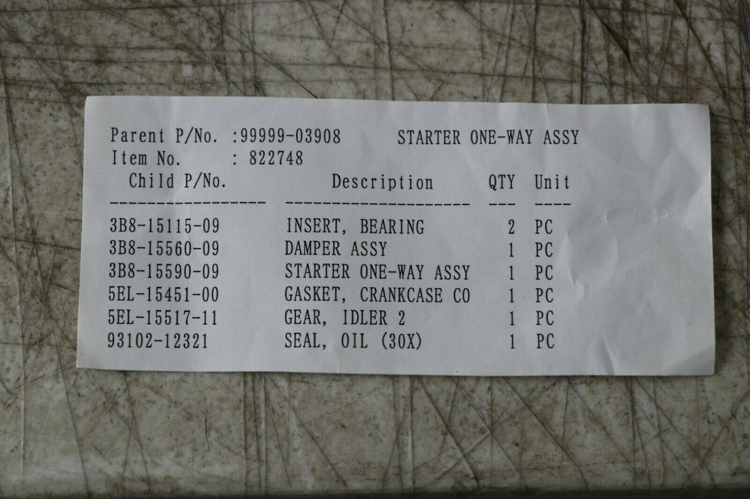 Genuine Yamaha Starter Clutch UPGRADE KIT for  any year 1999-2009 V STAR 1100 3
