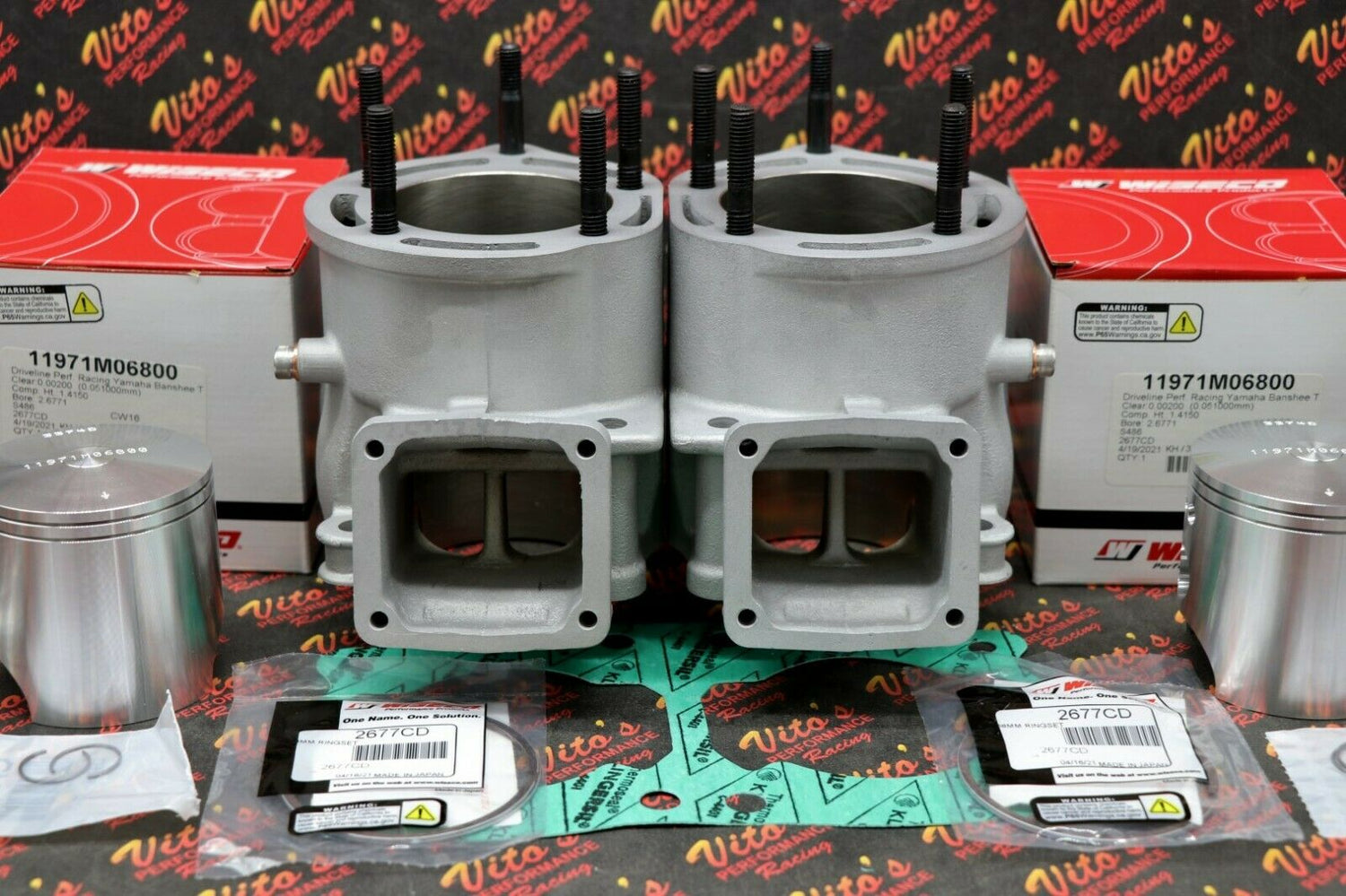 Assassin 421cc Cylinders Banshee BIG BORE TOP END KIT 4mm Bolt-on 86HP 4
